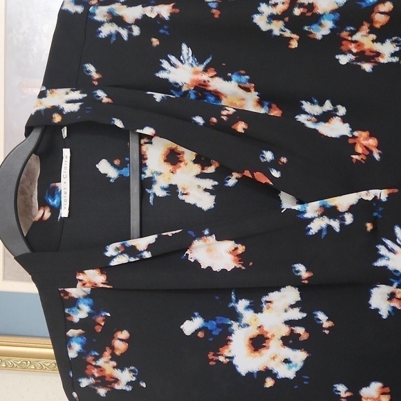 Beautiful Abstract Print Career Top 2xl Formal Party Work Artsy - Picture 3 of 11